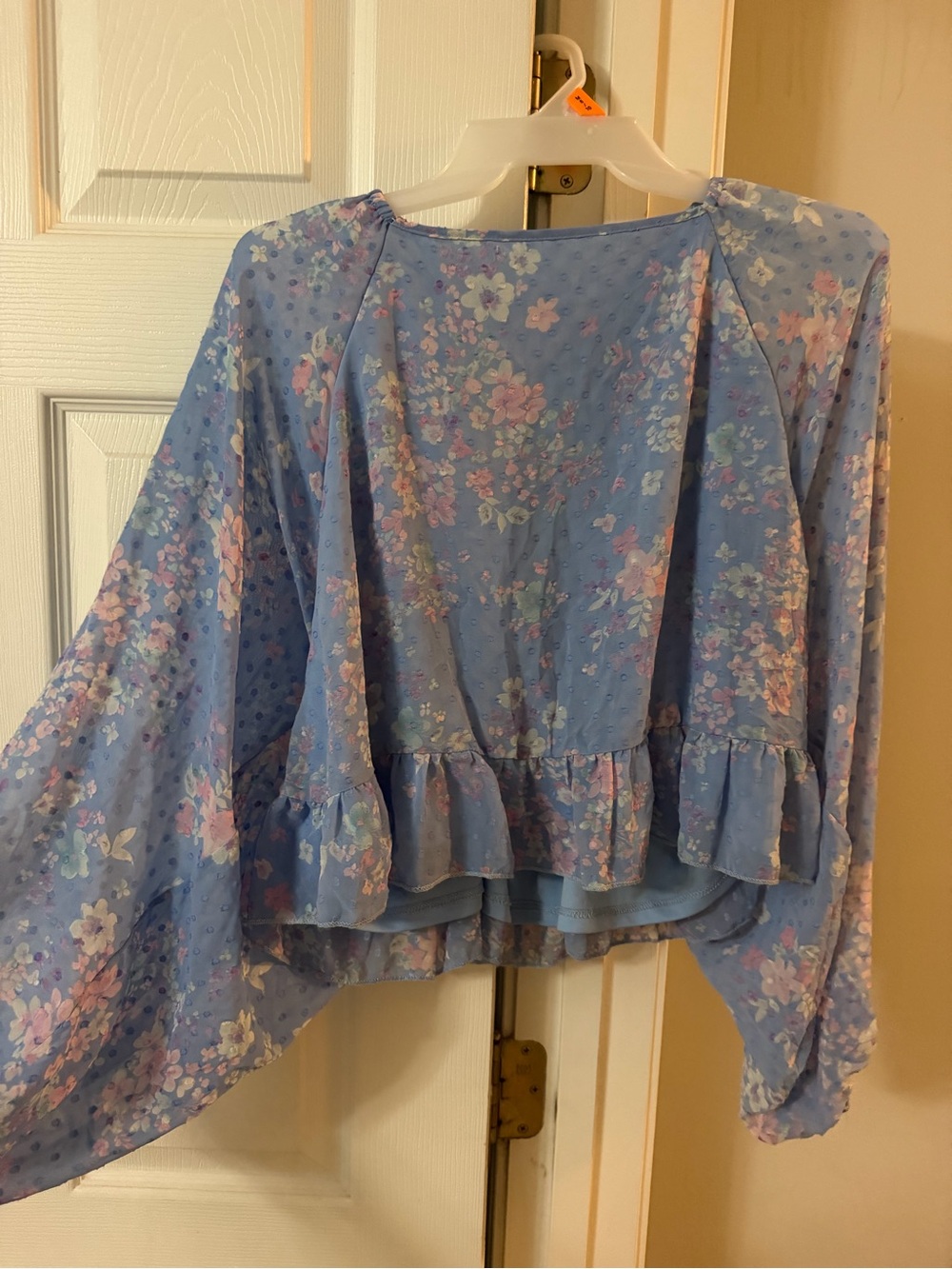 Light Blue Floral Blouse